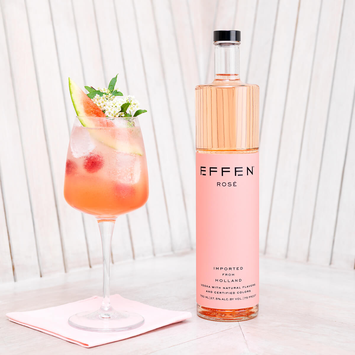EFFEN rose vodka makes your life more colorful.